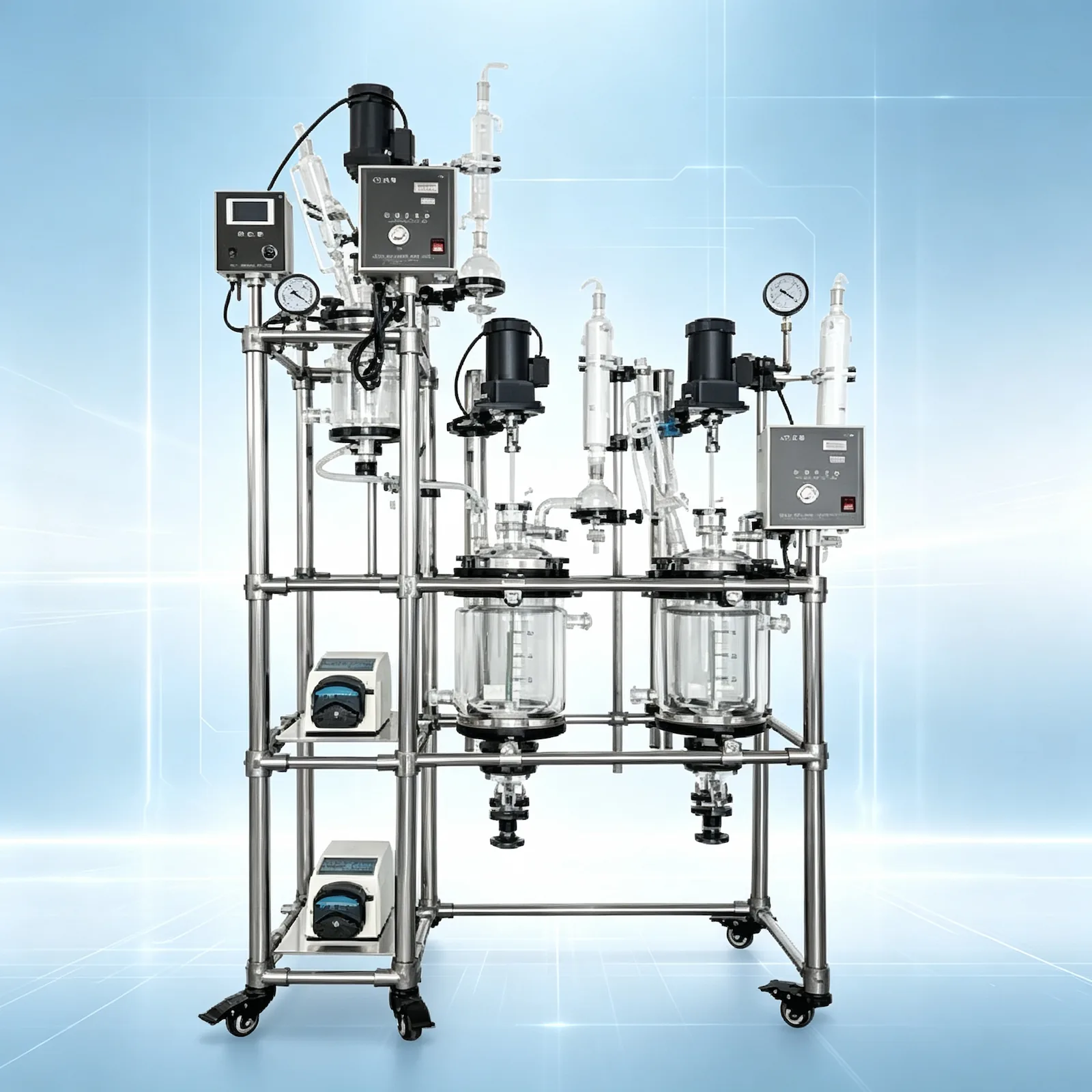 Integrated stirring + temperature control loop